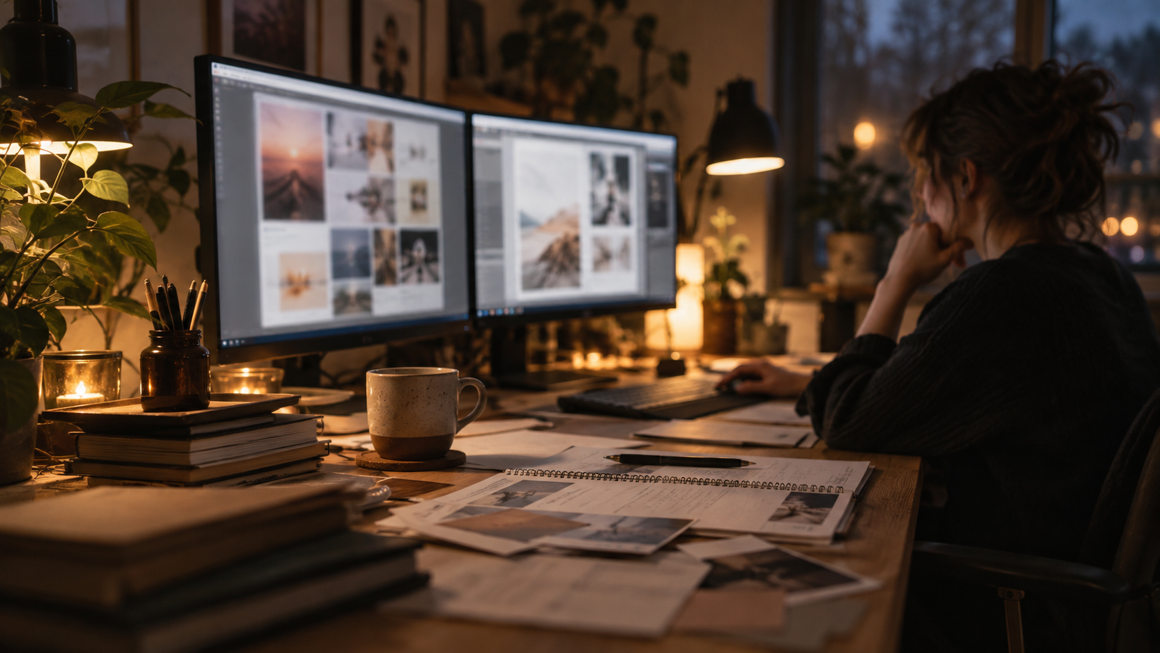 Evening content management workspace
